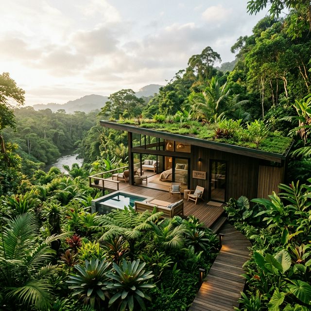 Eco-lodge dans la jungle